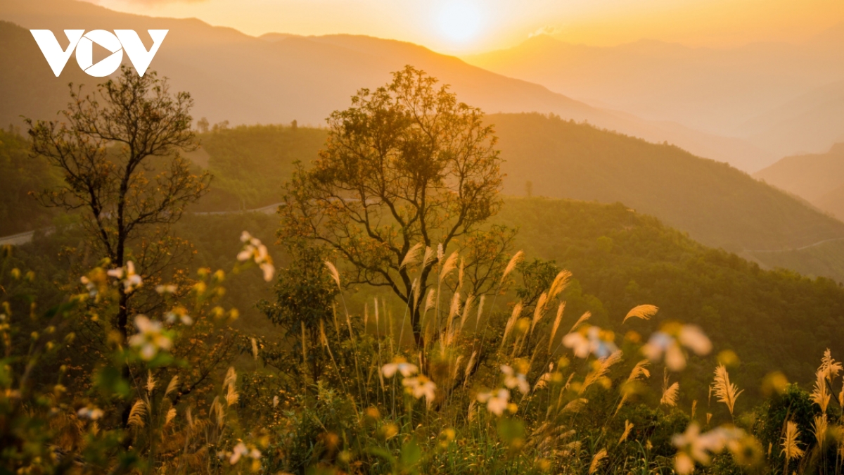 Sunset in northern mountainous areas